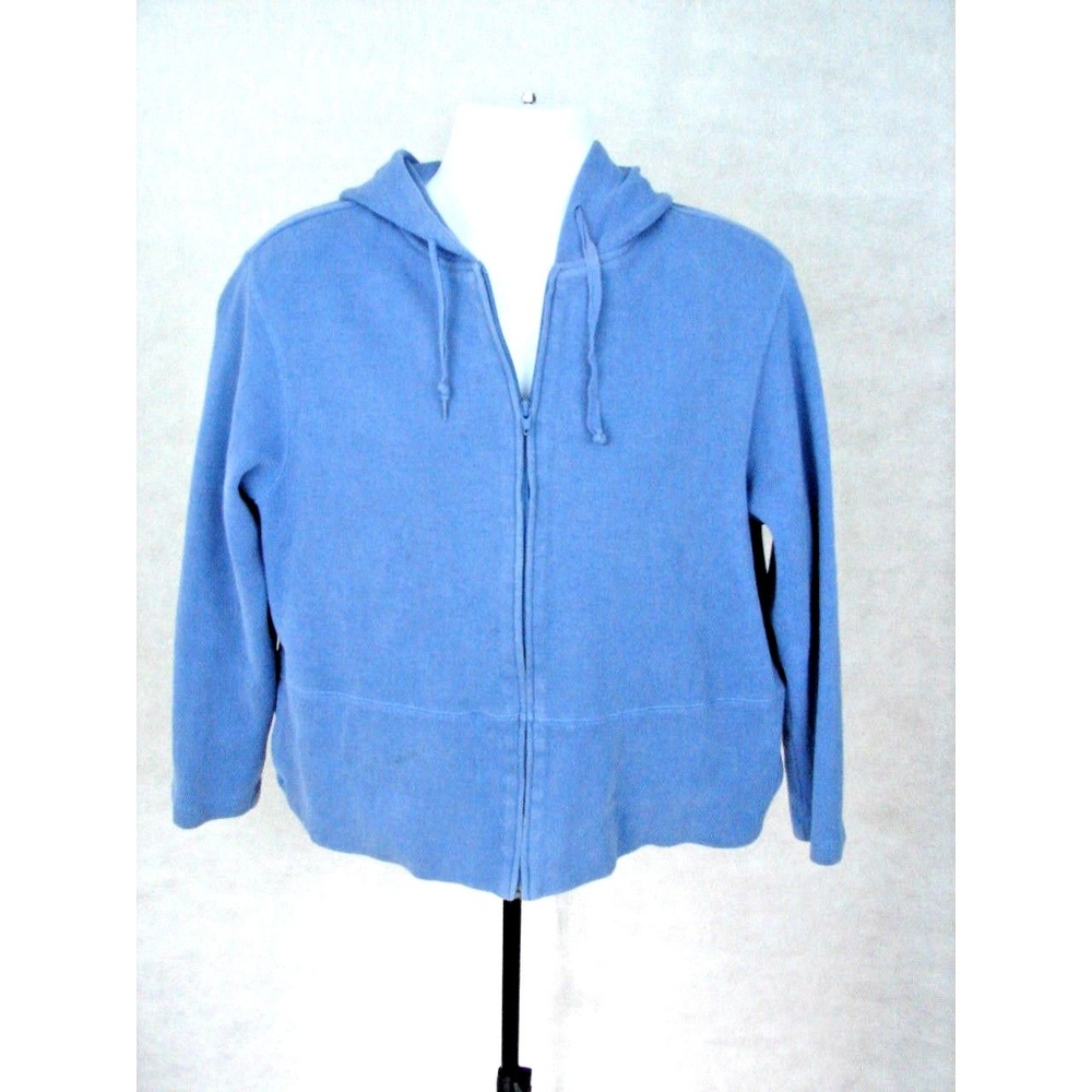Orvis Women's Blue Zip Front Hoodie, L